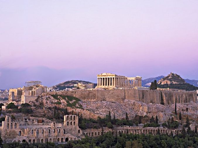 athenes vue sur le parthenon voyage culturel grece