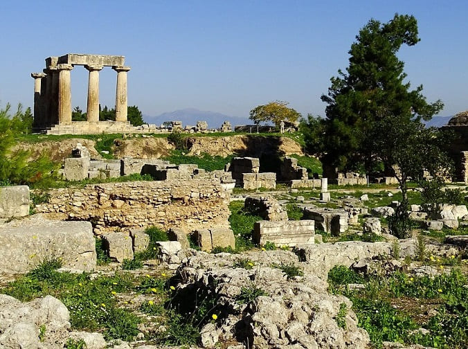 site antique de corinthe pelerinage saint paul