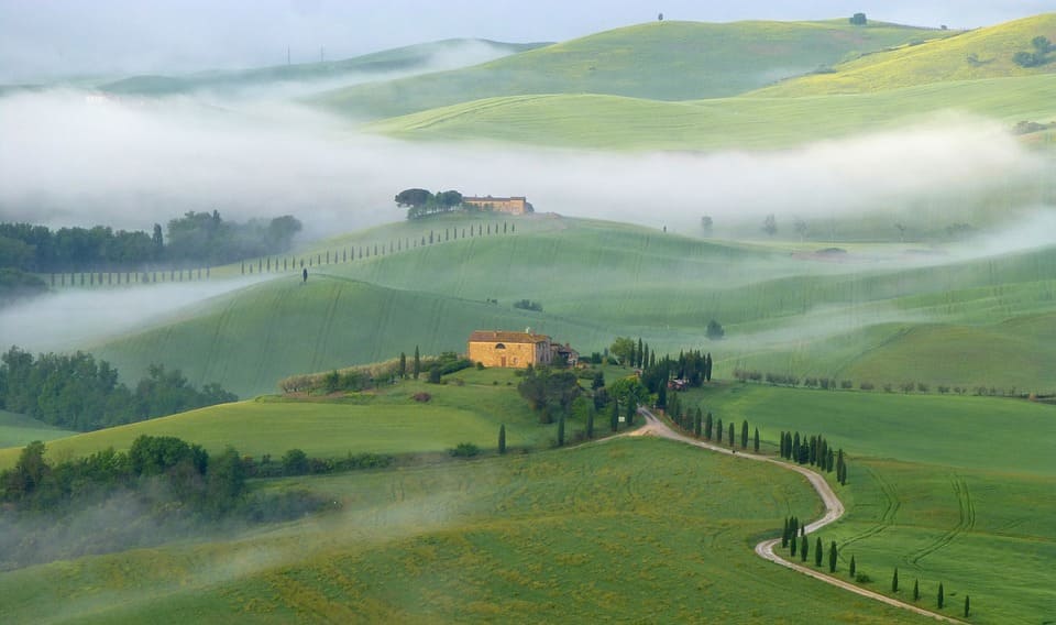 Italie randonnée spirituelle nature Toscane